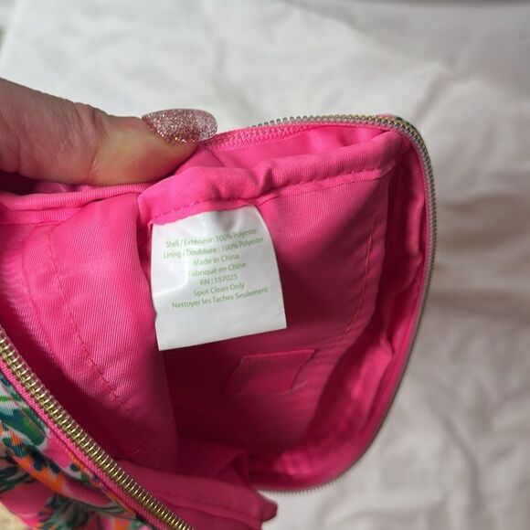 Lilly Pulitzer Jeanie Belt Bag In Soleil Pink Perfect Poppy. New Without Tag. - Picture 9 of 10